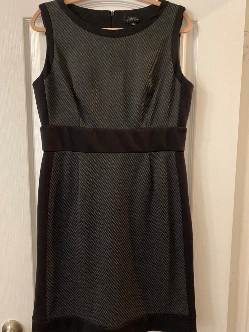 TAHARI Black Knit Dress